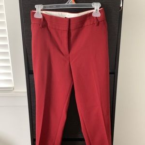 LOFT! NWOT red dress pant size 12.